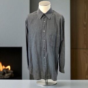 BRIONI SPORT MENS BUTTON FRONT SHIRT SIZE LARGE ITALY
